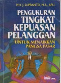 Pengukuran tingkat kepuasan pelanggan untuk menaikkan pangsa pasar.STIE