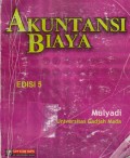 Akuntansi biaya edisi 5 (2009)