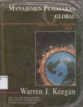 Manajemen pemasaran global jilid 1 Buku 1.STIE